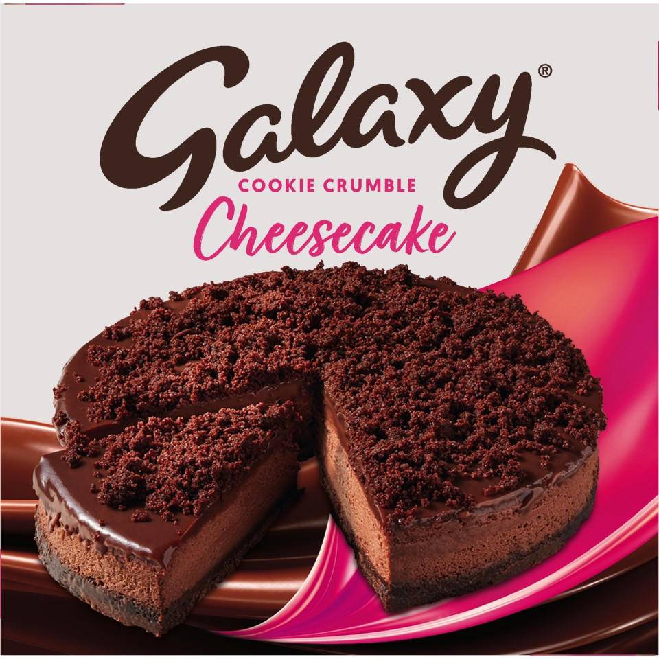 Galaxy Cookie Crumble Cheesecake