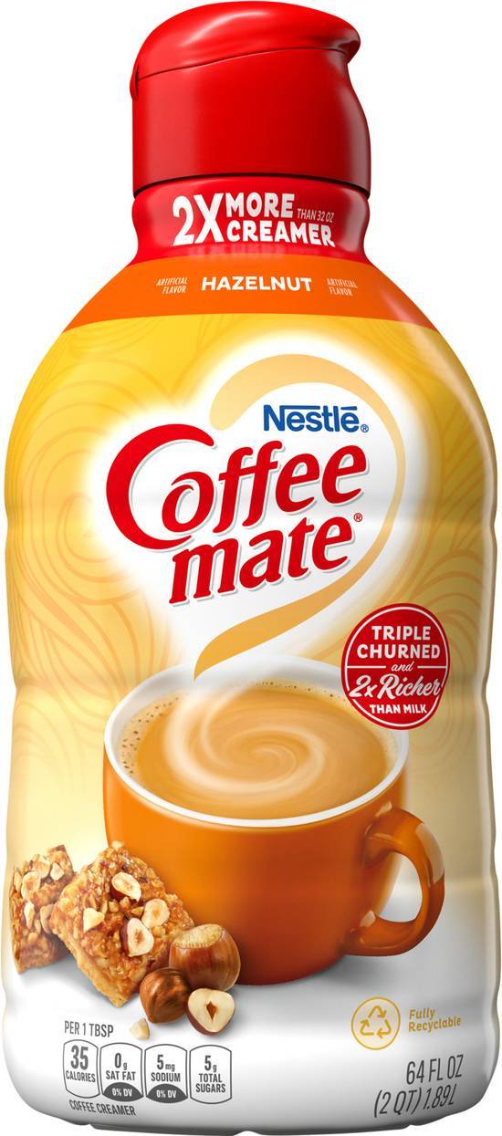 Coffee Mate Nestle Hazelnut Liquid Coffee Creamer
