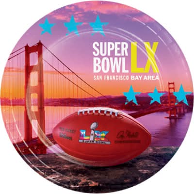 Creative Converting Super Bowl Lunch Plates (8 ct)