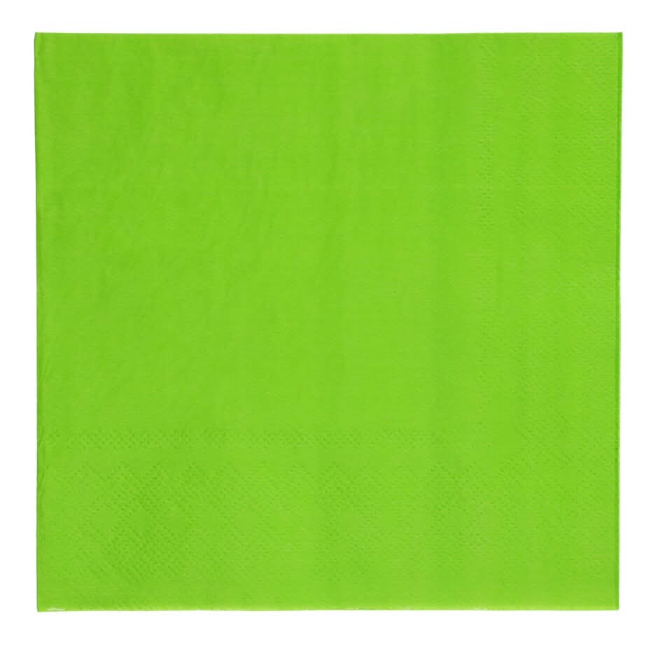 Paper Lunch Napkins, Lime Green (30 ct)