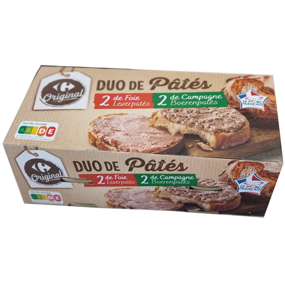 Carrefour - Pâté de foie et de campagne (80g)