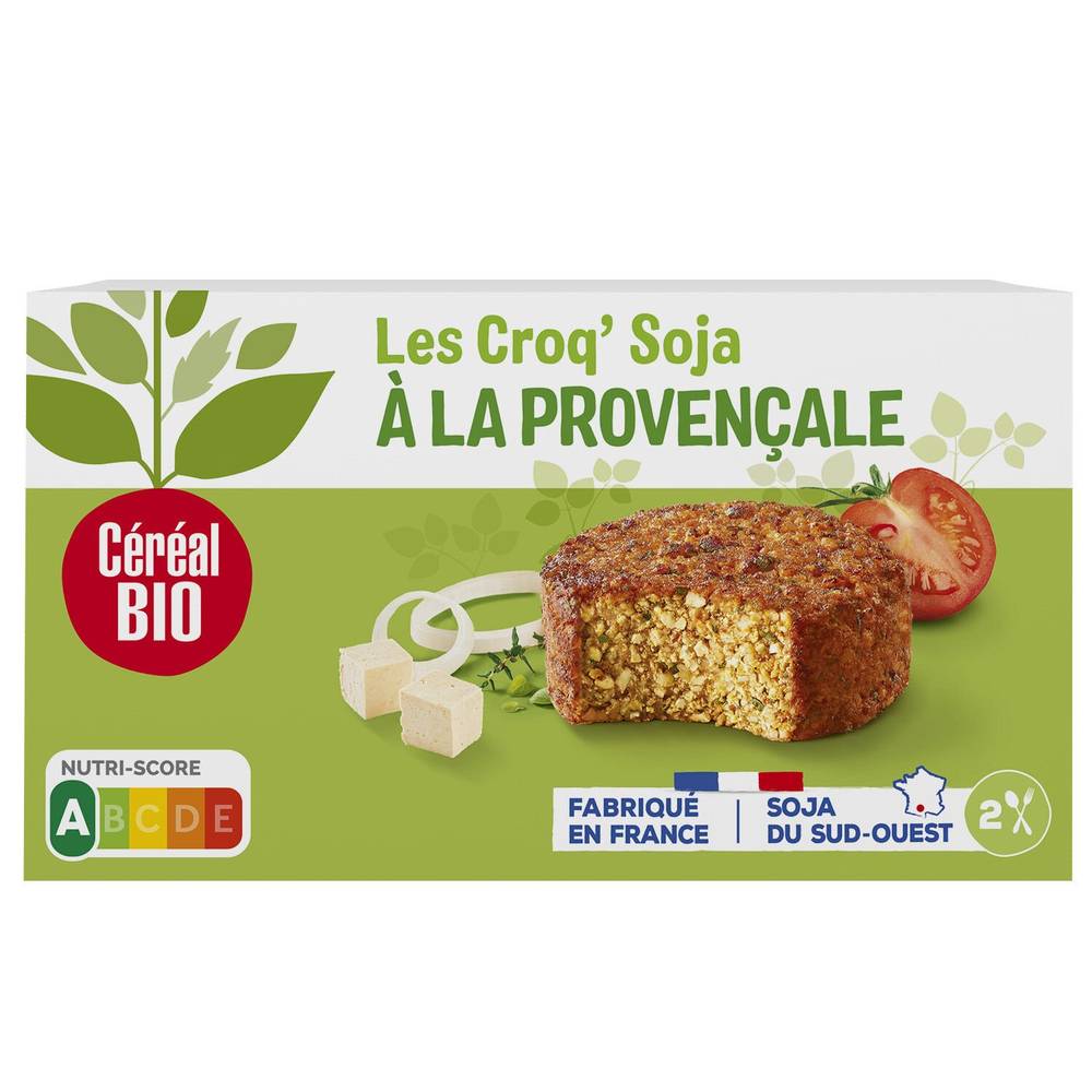 Céréal Bio - Galettes croq'soja �à la provençale (2 pièces)