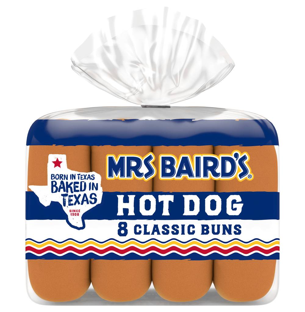 Mrs Baird's Hot Dog Classic Buns (12 oz)