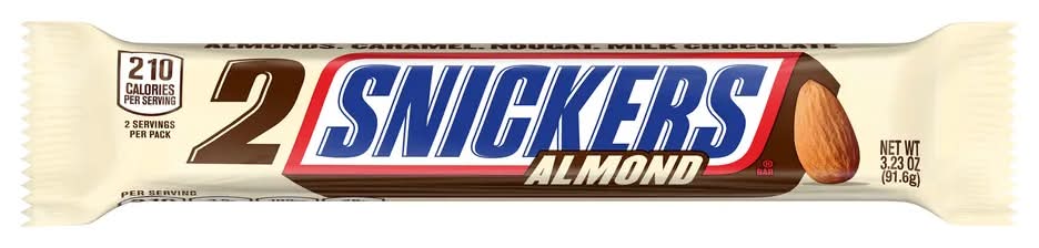 Snickers Almond Sharing Size Chocolate Candy Bars