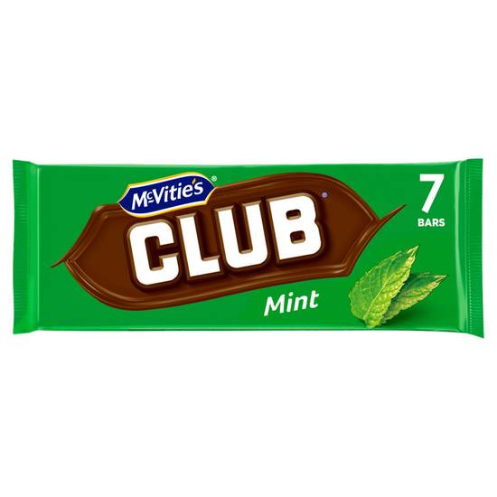 McVitie's Club Mint Bars 7 x 22g (154g)