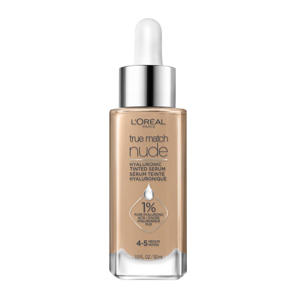 L'Oréal Hyaluronic Tinted Serum Makeup, Medium 4-5 (10 fl oz)