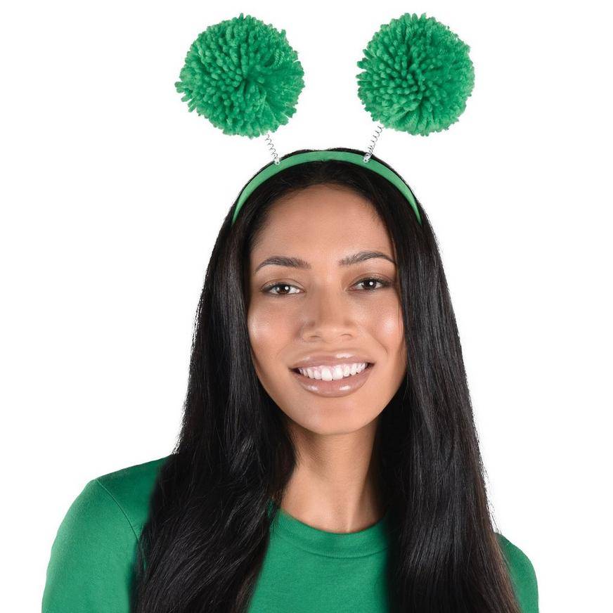 Green Pom-Pom Head Bopper