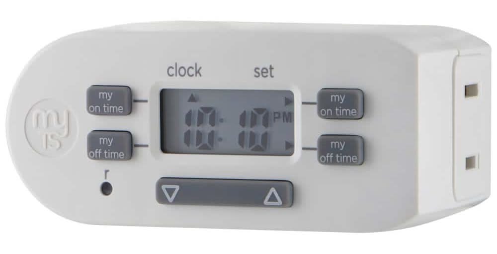 Mytouchsmart Simple Set 2-On/Off Indoor Digital Plug-In Bar Timer