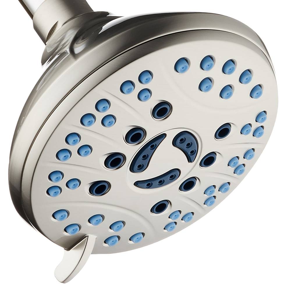 AquaCare 6 -Spray Satin Nickel 4.6-in Round Fixed Rain Shower Head 2.5 GPM | 4231SNF
