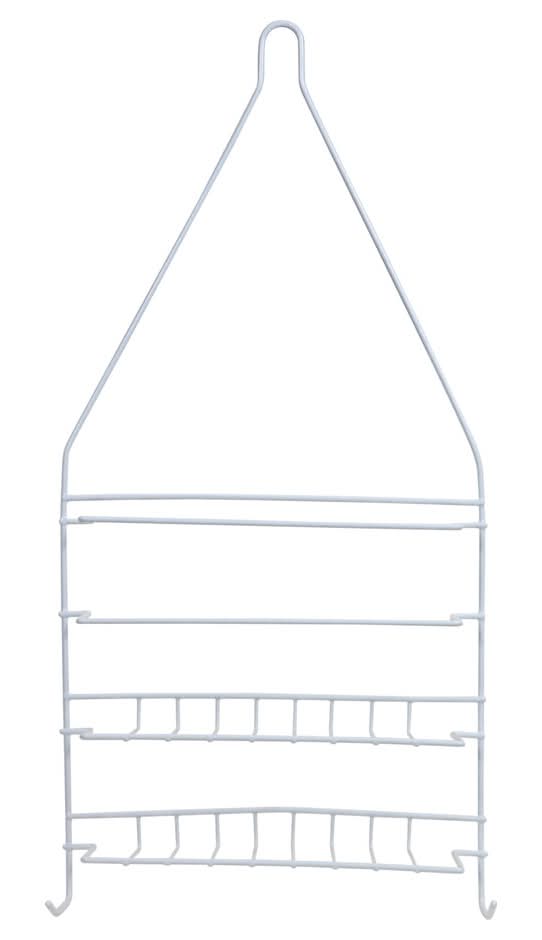 Home Collection Wire Shower Caddy, White