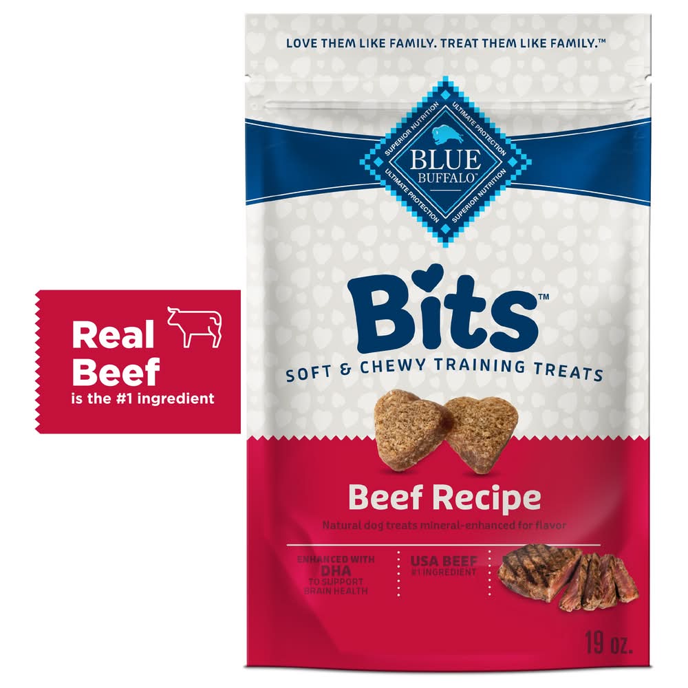 Blue Buffalo Training Treats Blue Bits Tender Beef Recipe (19 oz)