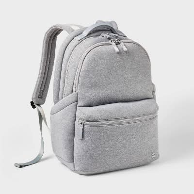 All In Motion Faux Neoprene Backpack 14 L, Heather Gray