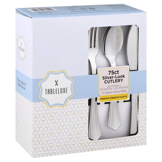 Tableluxe Silver-Look Cutlery