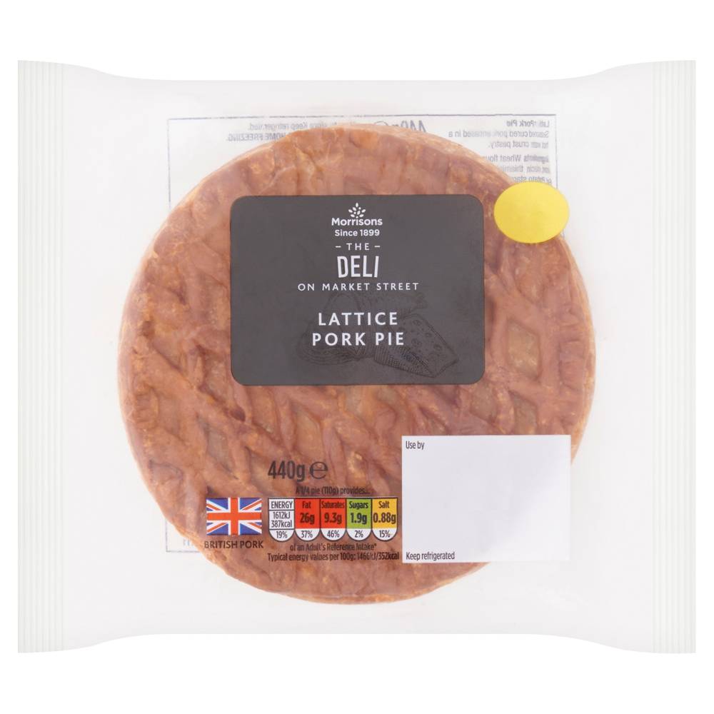 Morrisons Lattice Pork Pie 440G