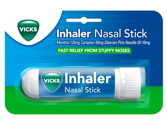 Vicks Fast Relief For Stuffy Nose Inhaler Stick