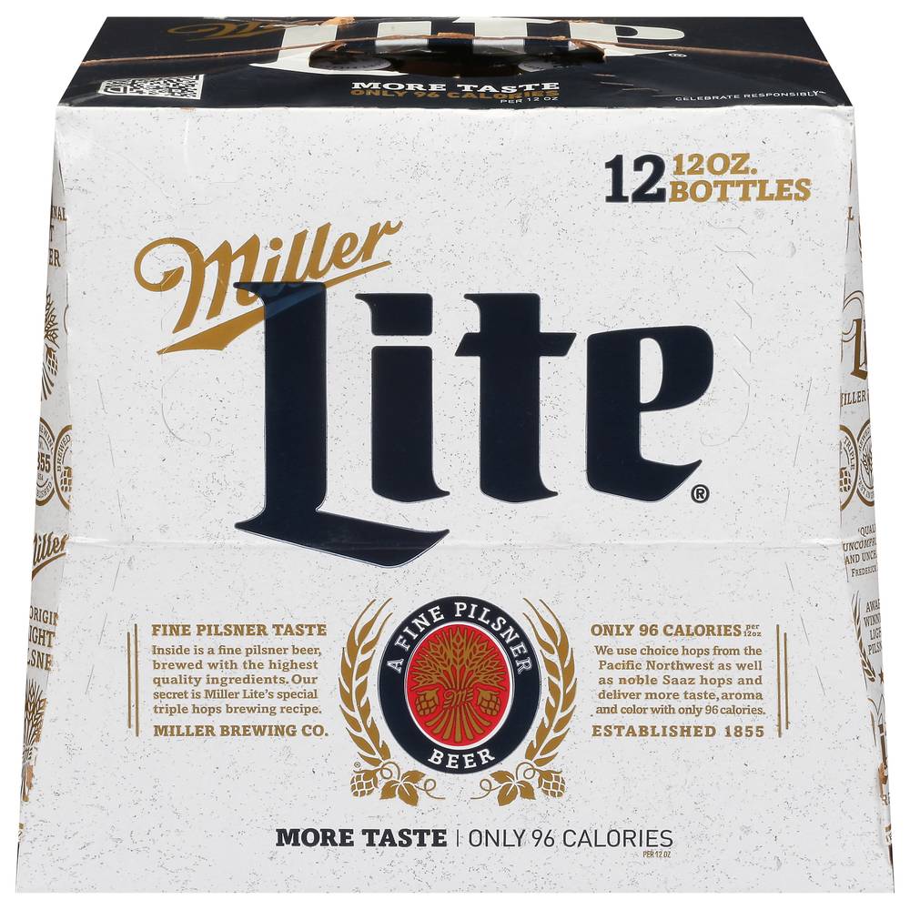 Miller Lite a Fine Pilsner Beer (12ct, 12 oz)