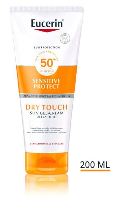 Eucerin Oil Control Dry Touch Sun Gel-Cream Spf50+ For Acne-Prone Skin (200ml)