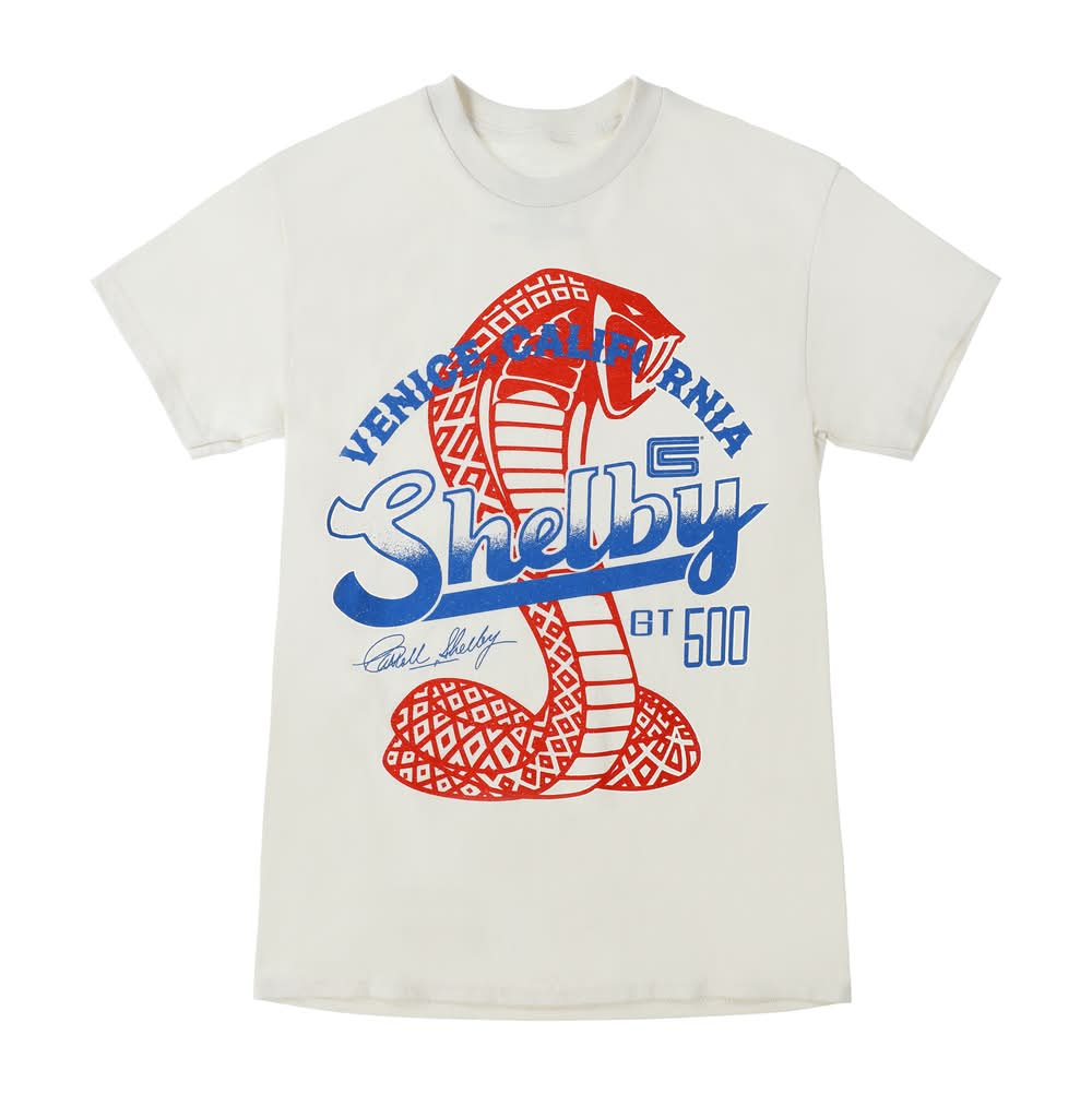 Shelby Cobra Graphic Tee Large White