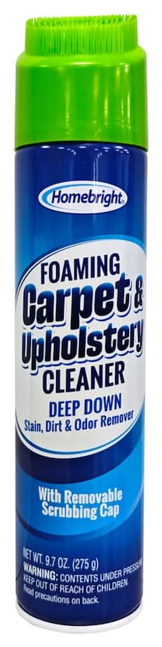 Homebright Foaming Carpet & Upholstery Cleaner With Removable Scrubbing Cap (9.7 oz)