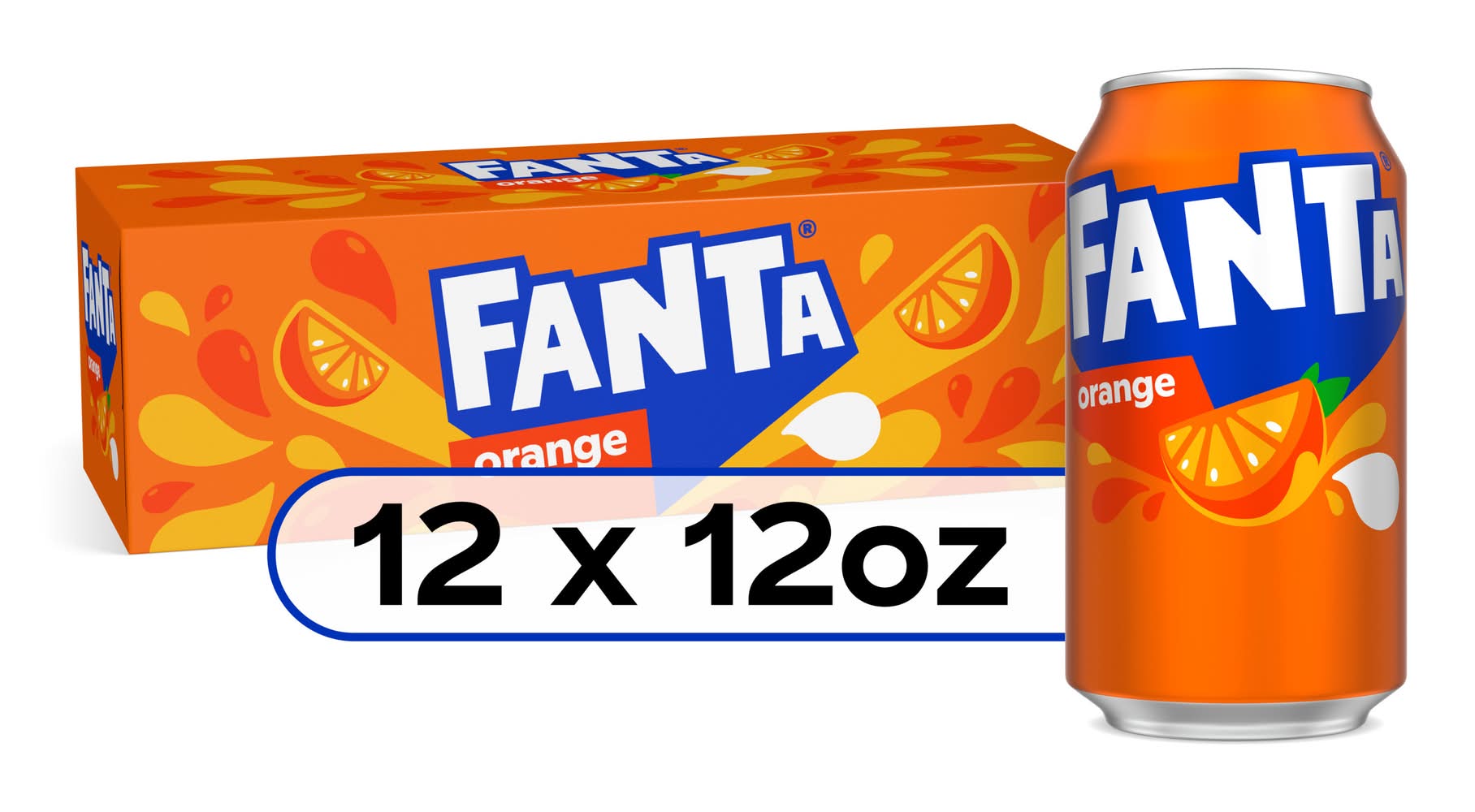Fanta Soda, Orange (12 x 12 fl oz)