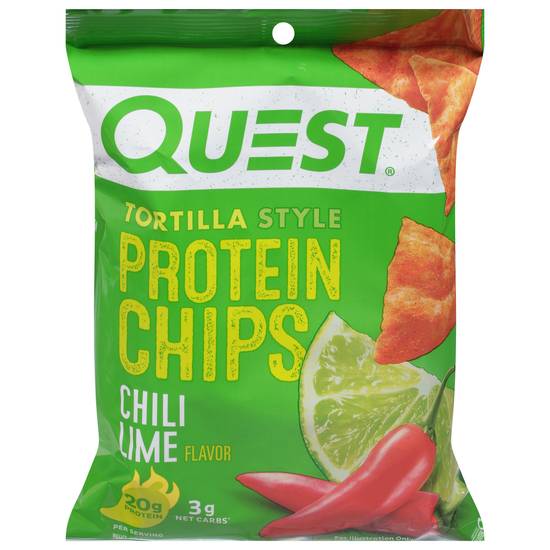 Quest Chili Lime Flavor Tortilla Style Protein Chips