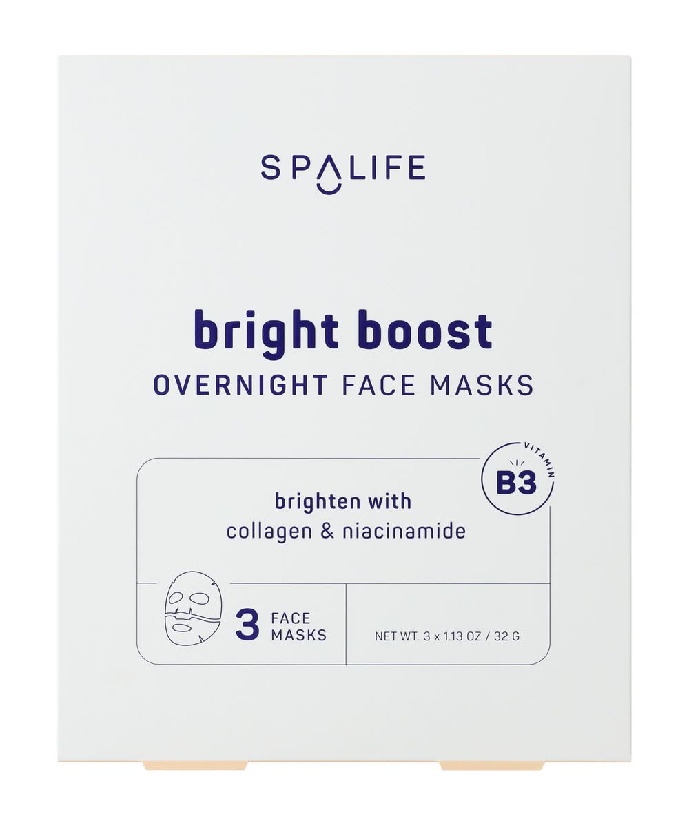Spalife Bright Boost Overnight Face Masks 3-Pack Bright Boost