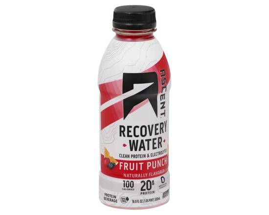 Ascent · Fruit Punch Protein & Electrolytes Recovery Water (16.9 fl oz)