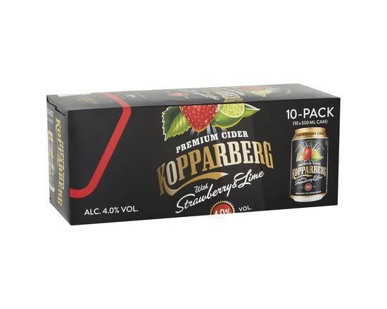 Kopparberg Premium Cider with Strawberry & Lime 10 x 330ml