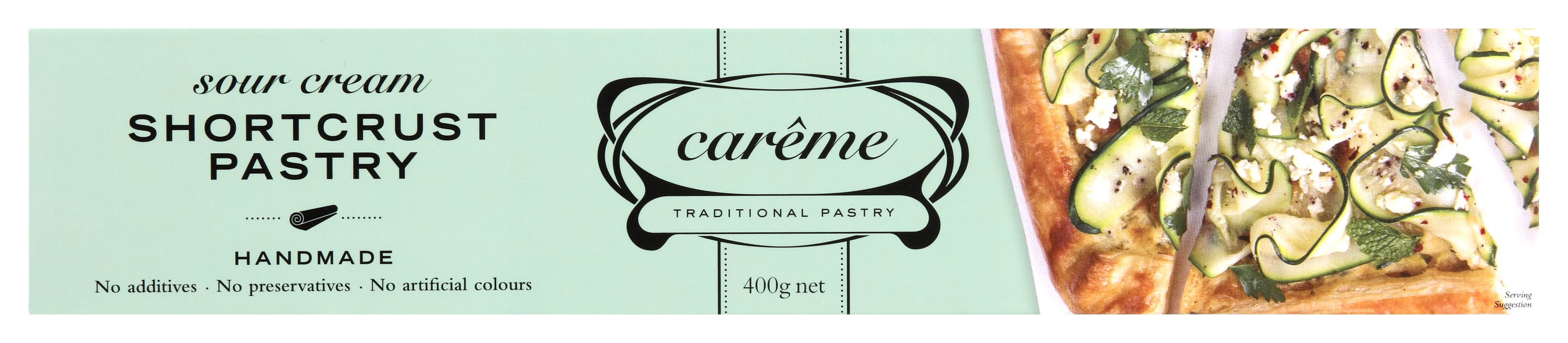Carême Short Crust Pastry Sheet, Sour Cream (400g)