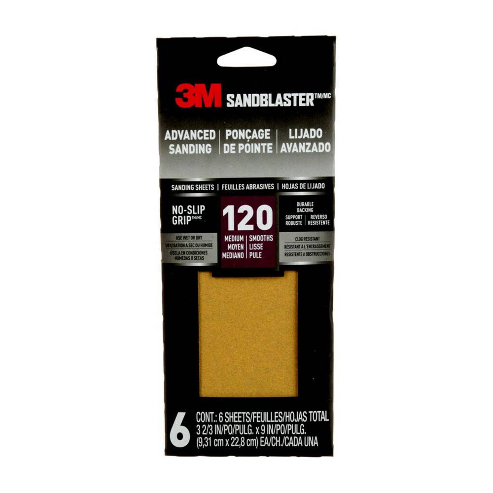 3M Sandblaster Advanced Sanding Sheets 120 Delivery Near Me Order