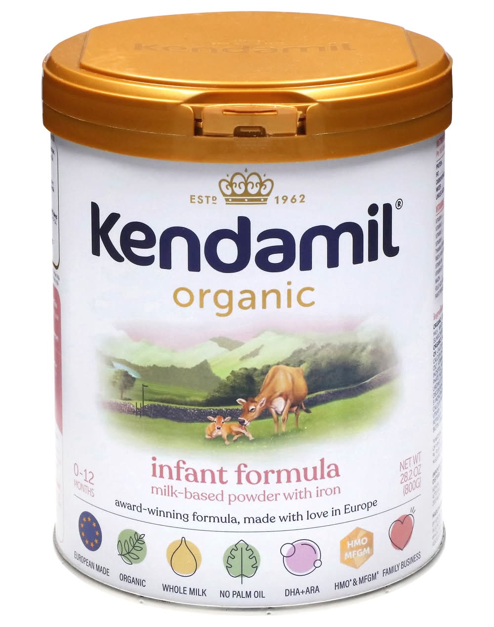Kendamil Organic Infant Formula Milk Based Powder For 0 To 12 Months (28.2 oz)