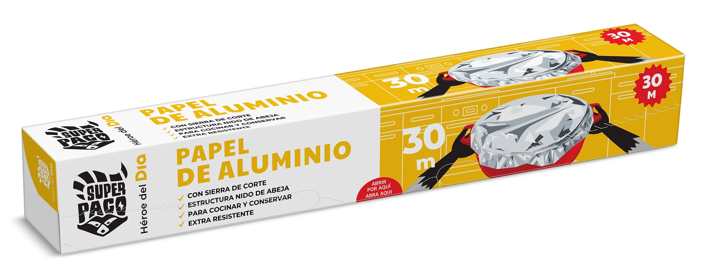 Papel De Aluminio Super Paco De Dia Caja 30 M