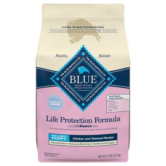 Blue Buffalo Life Protection Formula Natural Puppy Small Breed Dry Dog Food (chicken-oatmeal)