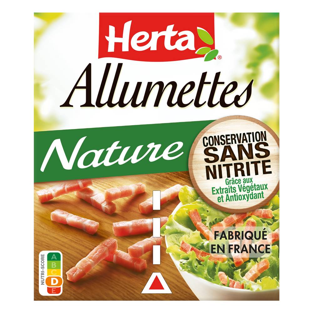 Herta - Allumettes nature conservation sans nitrite (150g)