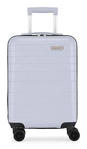 Bond Street Panoramic 21.5 Hardside Carry-On Suitcase, 8-Wheeled Spinner, TSA Checkpoint Friendly, Silver (HLG7520BS-SILVER)