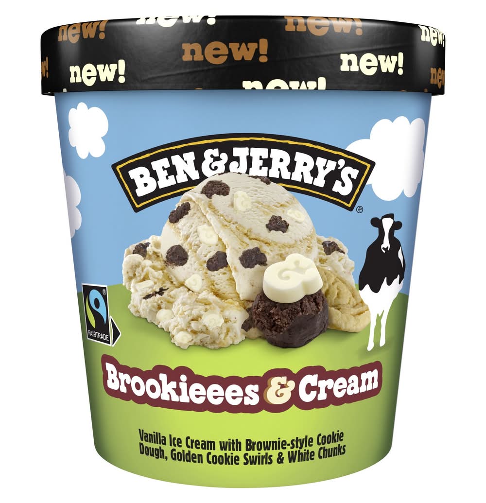 Ben & Jerry's - Crème glacée, brookieees & crème (388g)