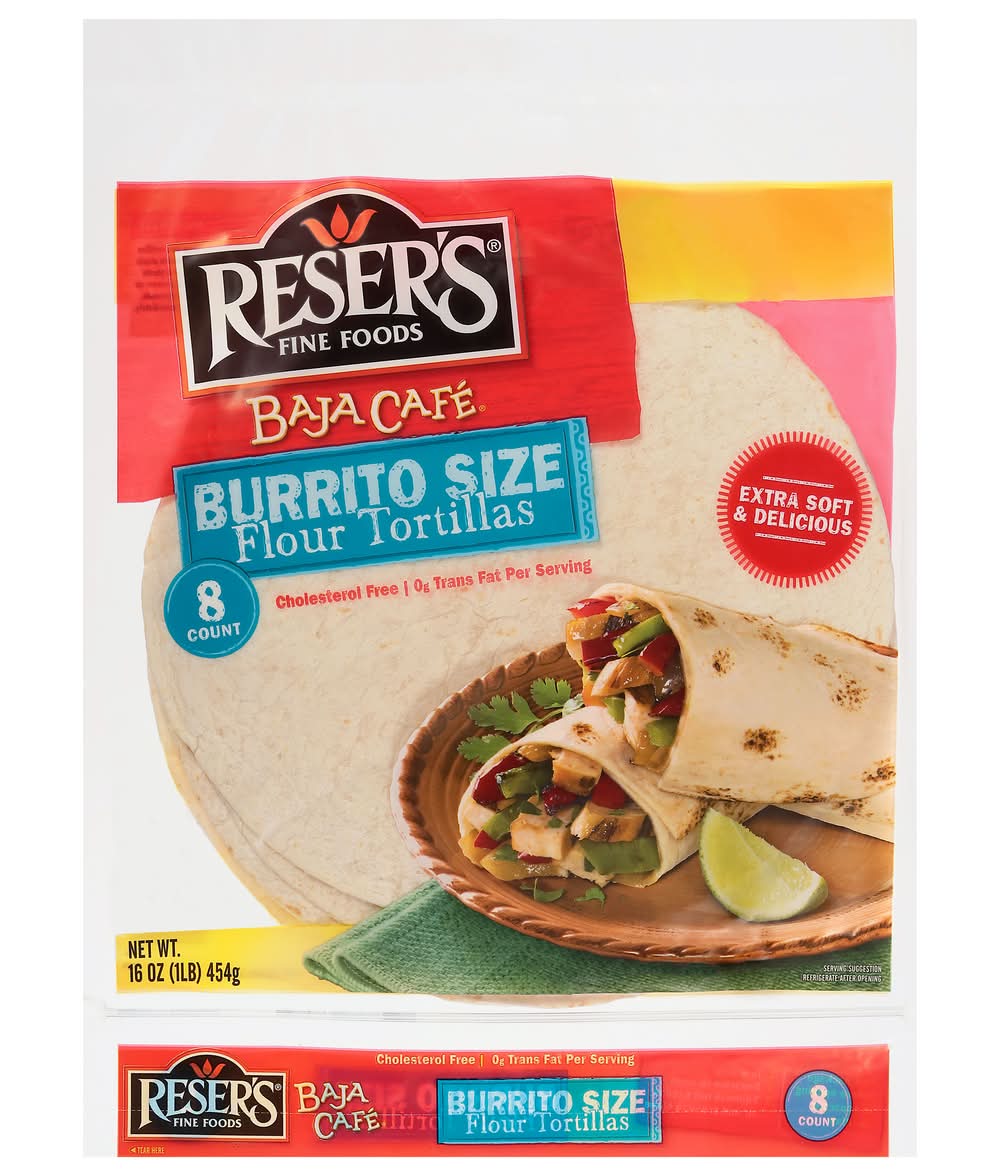 Reser's Fine Foods Baja Cafe Burrito Flour Tortillas (16 oz, 8 ct)