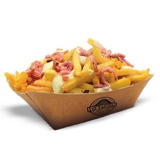 Frites Kaassaus met Lardon (Kalkoen)