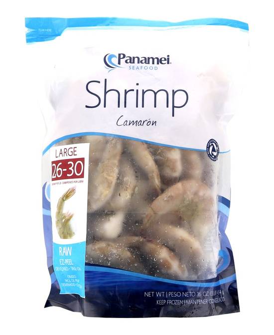Panamei Frozen Large Raw Ez-Peel Shrimp (16 oz)
