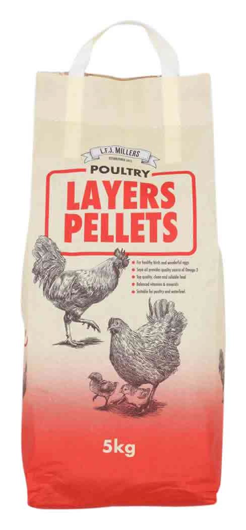 LFJ Millers Layers Pellets Poultry Feed (5kg)