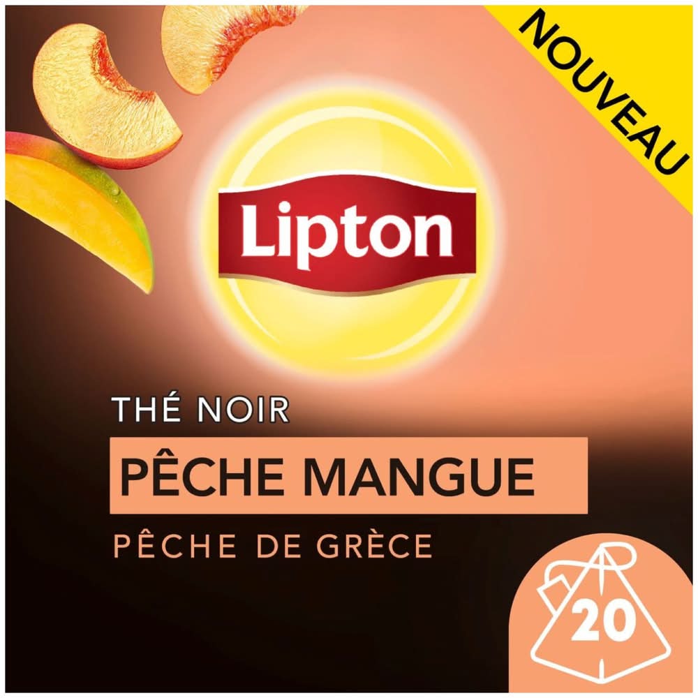 Lipton - Thé noir, pêche-mangue (20)