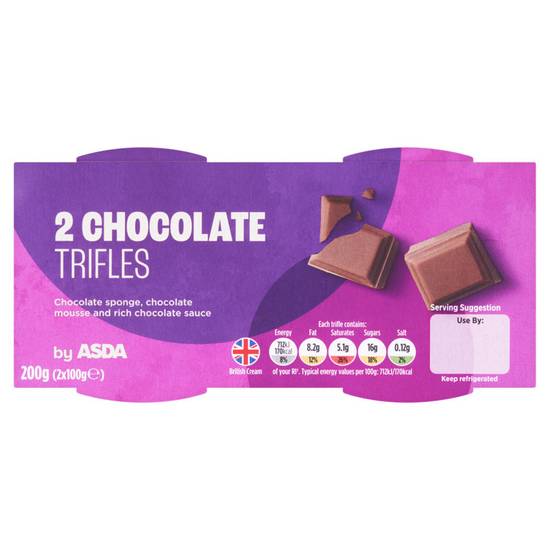 ASDA 2 Chocolate Trifles 2X100G
