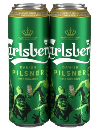 Carlsberg Danish Pilsner Lager Beer (4 x 568ml)