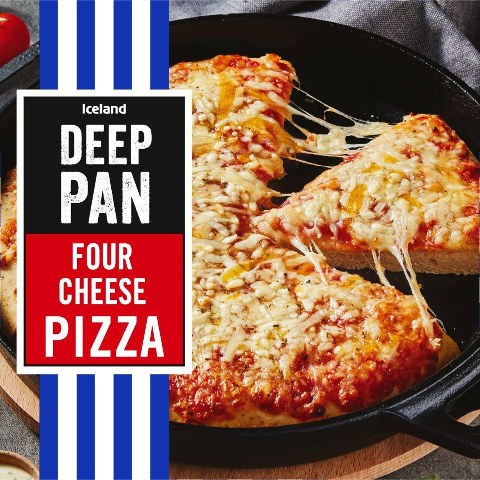 Iceland Deep Pan Four Cheese Pizza
