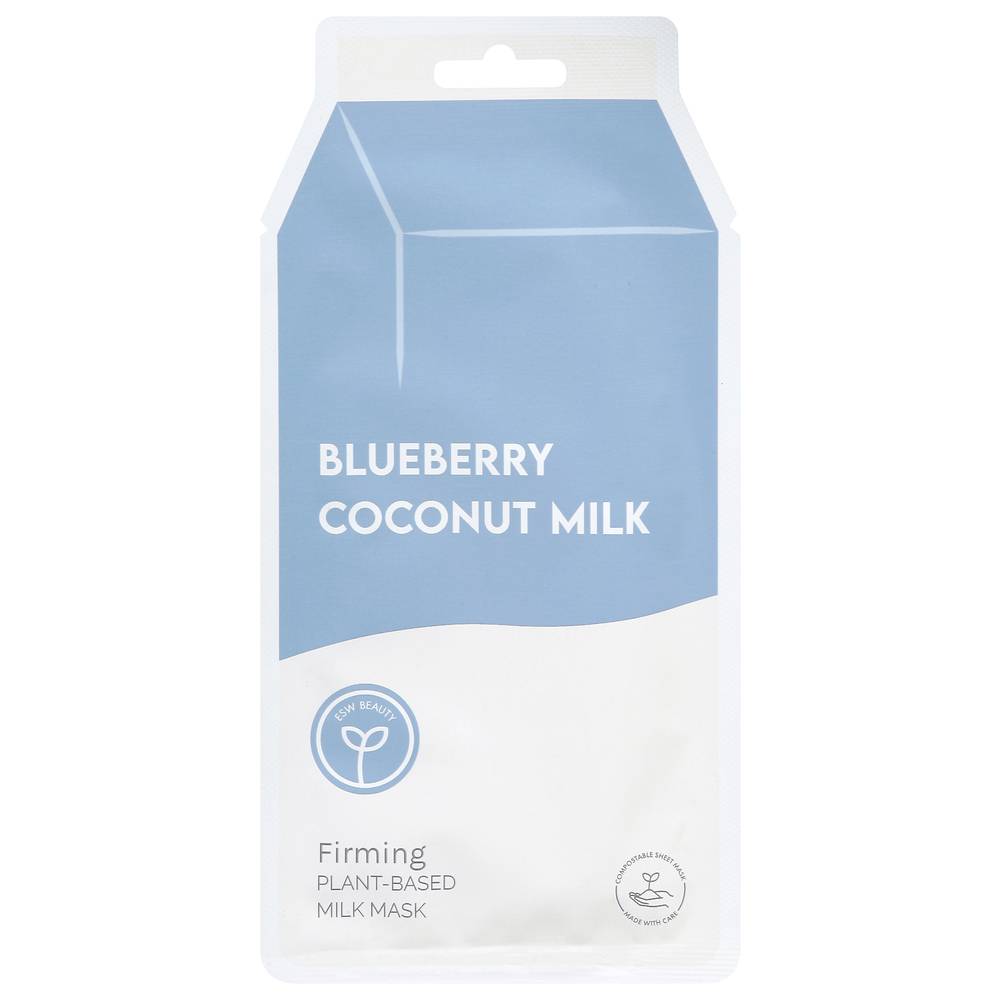 ESW Beauty Blueberry Coconut Milk Firming Plant Based Milk Mask