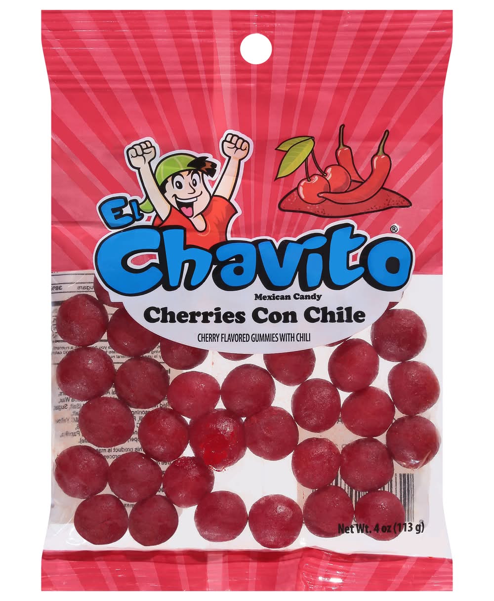 El Chavito Mexican Candy Gummies, Cherry, Chili (4 oz)