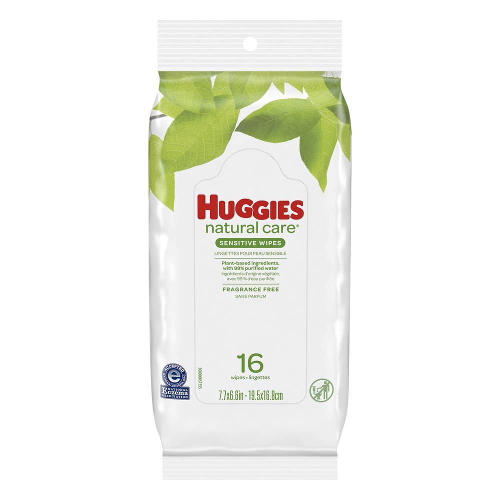 Huggies Natural Care Sensitive Wipes (16 ct)