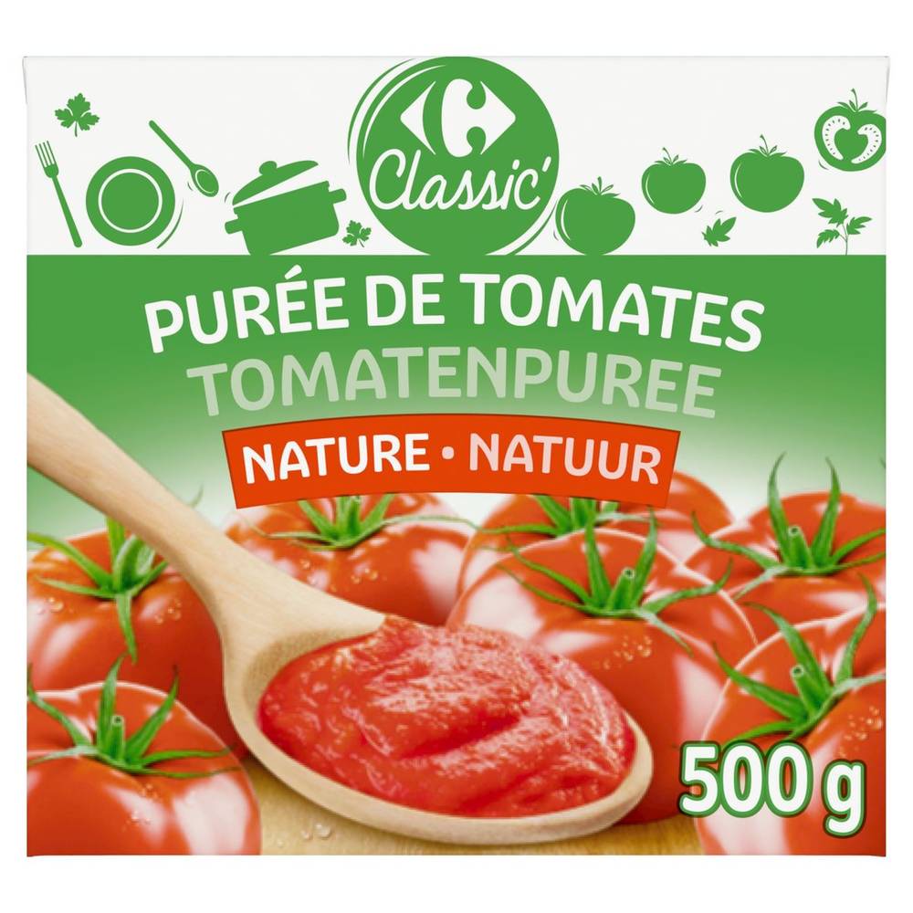 Carrefour Classic'' Purée de Tomates 500 g