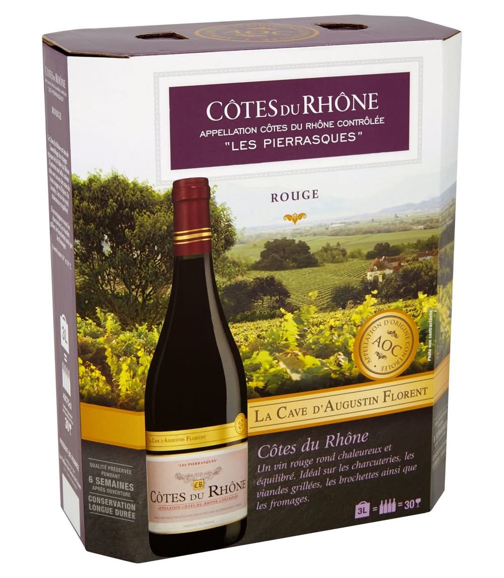 Frankrijk La Cave d''Augustin Florent Côtes du Rhône Les Pierrasques 3L