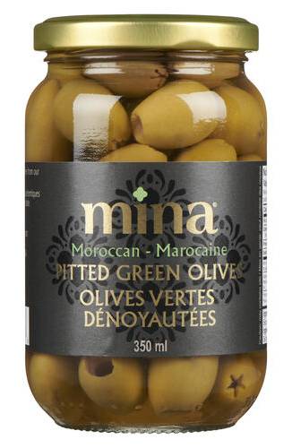 Mina olives vertes dénoyautées marocaines